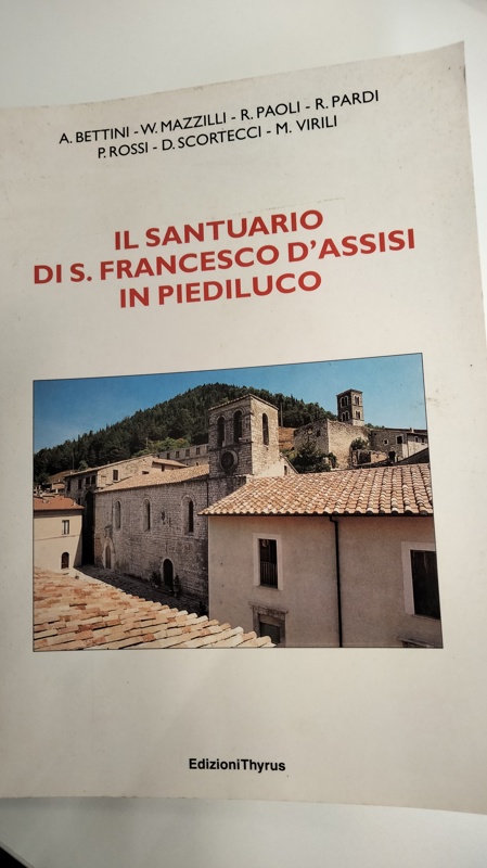 Copertina  Il Santuario di S. Francesco d'Assisi in Piediluco