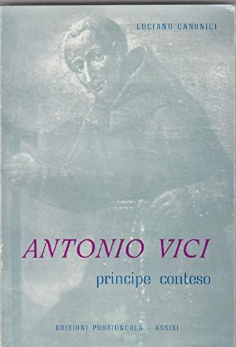Copertina  Antonio Vici; principe conteso