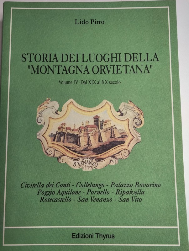 Copertina  Storia dei luoghi della \\Montagna orvietana\\: Dal XIX al XX secolo