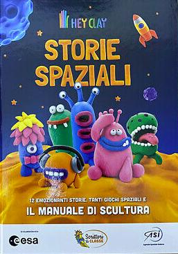 Copertina  Storie spaziali : [12 emozionanti storie, tanti giochi spaziali e il manuale di scultura]