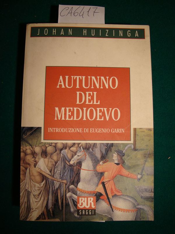 Copertina  Autunno del medioevo