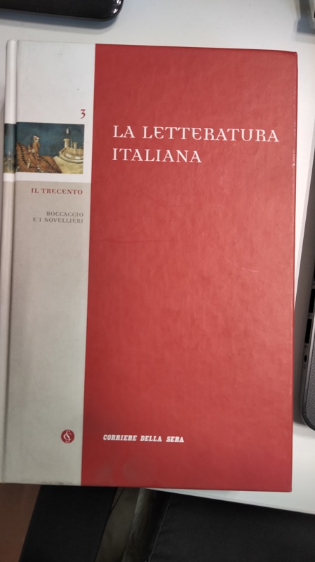 Copertina  La letteratura italiana: il Trecento